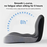 Memory Foam Seat Cushion with Lumbar Support - Ergonomic Design
