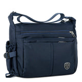 Minimalist Mens Messenger Bag with Water Bottle Holder