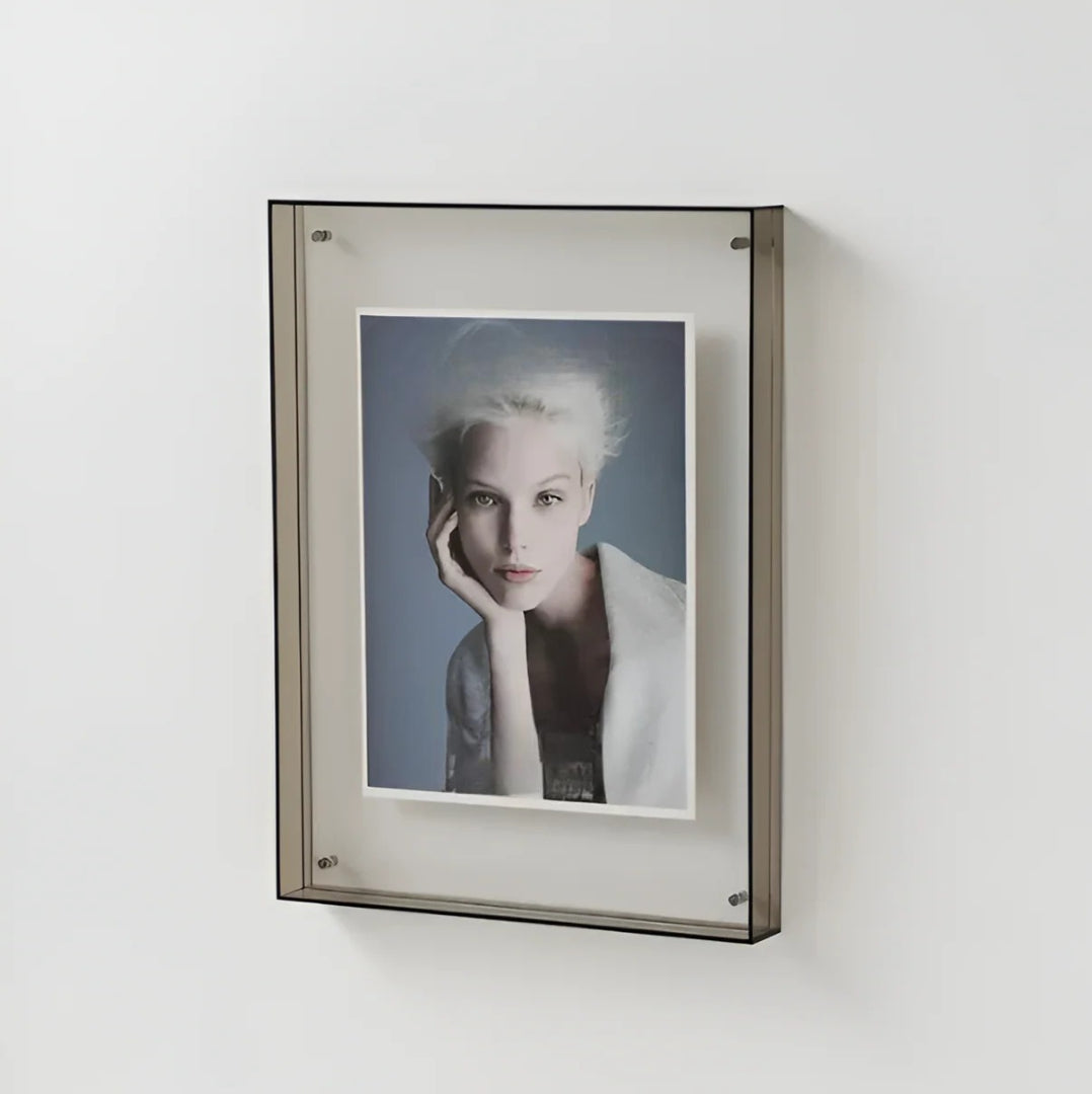 Modern Acrylic Photo Frame - Minimalist Transparent Design