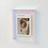 Modern Acrylic Photo Frame - Minimalist Transparent Design