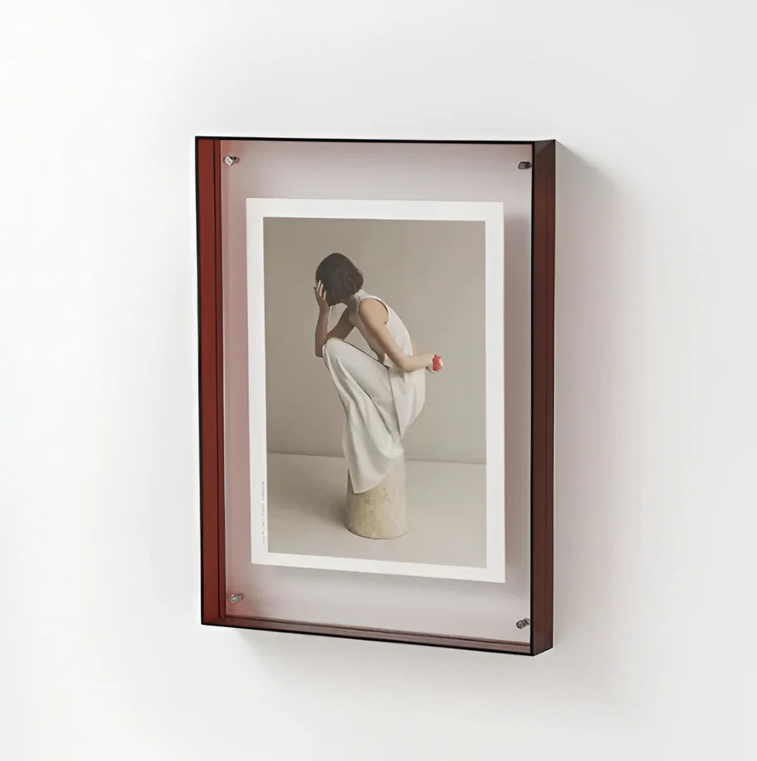 Modern Acrylic Photo Frame - Minimalist Transparent Design