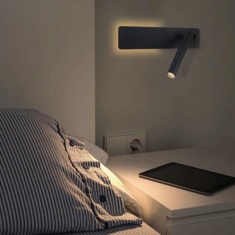 Modern Adjustable LED Wall Lamp for Reading & Working