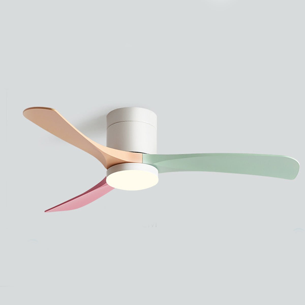 Modern Ceiling Fan with LED Light, Remote & Quiet Operation