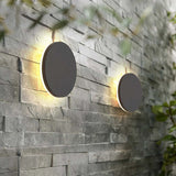 Modern Compact Outdoor Wall Light - Dual LED Uplight & Downlight