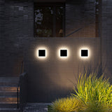 Modern Compact Outdoor Wall Light - Dual LED Uplight & Downlight