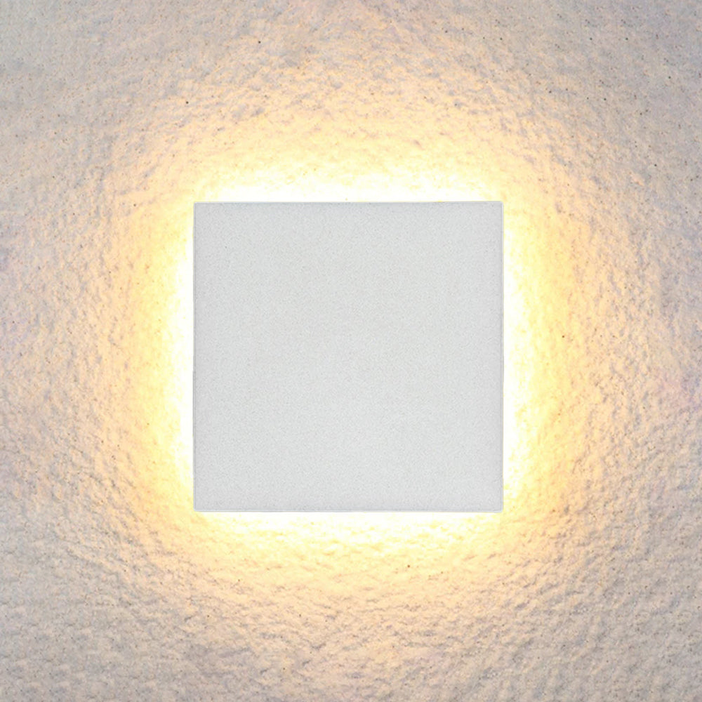 Modern Compact Outdoor Wall Light - Dual LED Uplight & Downlight