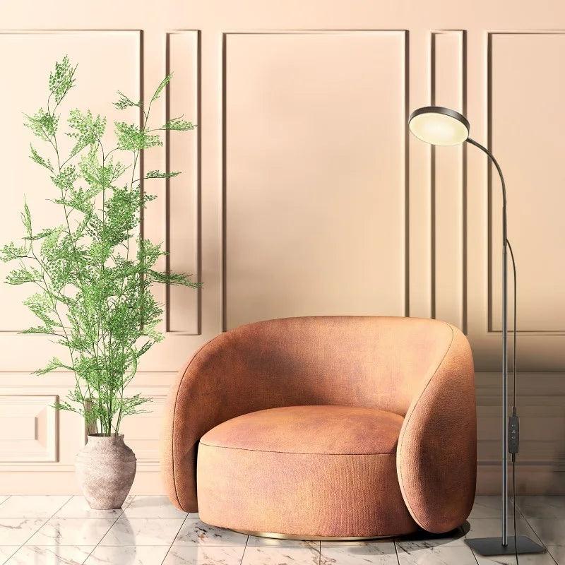 Modern Floor Lamp - Adjustable Gooseneck LED Standing Lamp for Living Room