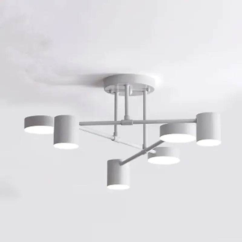 Modern Flush Mount Ceiling Light Fixture - Adjustable LED Lighting
