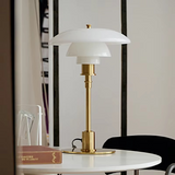 Modern Table Lamp with Glass Shade for Cozy Atmosphere