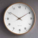 Modern Wall Clock - Scandinavian Wooden Design with Minimalist Aesthetic