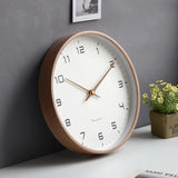 Modern Wall Clock - Scandinavian Wooden Design with Minimalist Aesthetic