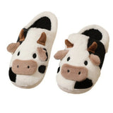 MooVera - Cozy Cartoon Cow Winter Slippers for Couples - Warmest Slippers for Men & Women