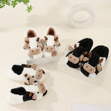 MooVera - Cozy Cartoon Cow Winter Slippers for Couples - Warmest Slippers for Men & Women