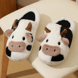 MooVera - Cozy Cartoon Cow Winter Slippers for Couples - Warmest Slippers for Men & Women