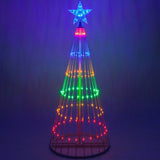 Multicolor LED Animated Outdoor Christmas Tree Lightshow - 150 Lights