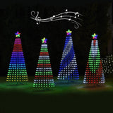 Multicolor LED Animated Outdoor Christmas Tree Lightshow - 150 Lights