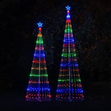 Multicolor LED Animated Outdoor Christmas Tree Lightshow - 150 Lights