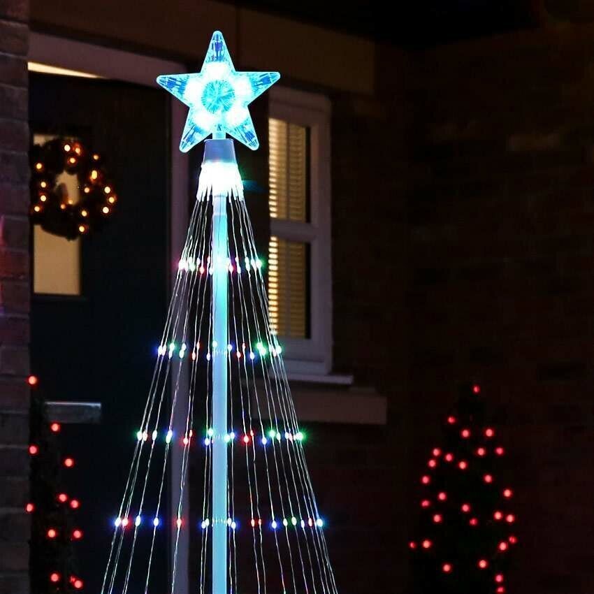 Multicolor LED Animated Outdoor Christmas Tree Lightshow - 150 Lights