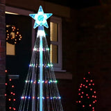 Multicolor LED Animated Outdoor Christmas Tree Lightshow - 150 Lights