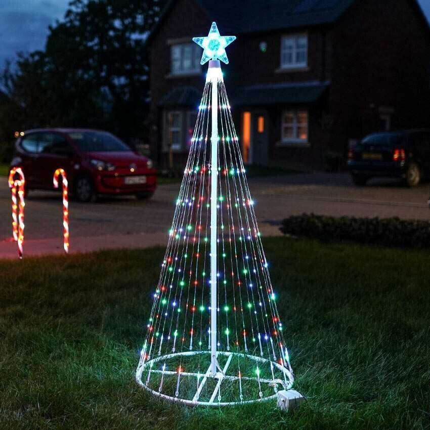 Multicolor LED Animated Outdoor Christmas Tree Lightshow - 150 Lights