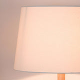 Natural Beech Wood Modern Floor Lamp with Adjustable Brightness for Living Room