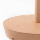 Natural Beech Wood Modern Floor Lamp with Adjustable Brightness for Living Room