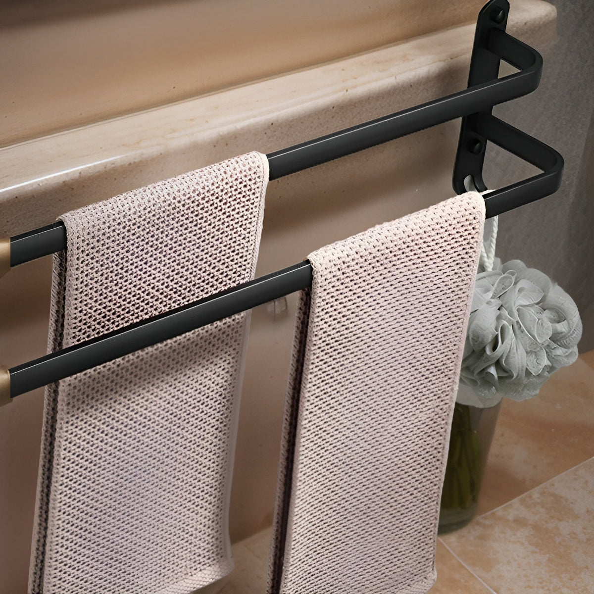 Neyora 3-Tier Wall Mounted Towel Rack - Durable Aluminum Bathroom Storage