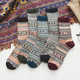 Nordic Winter Socks - Cozy Wool Blend with Scandinavian Patterns