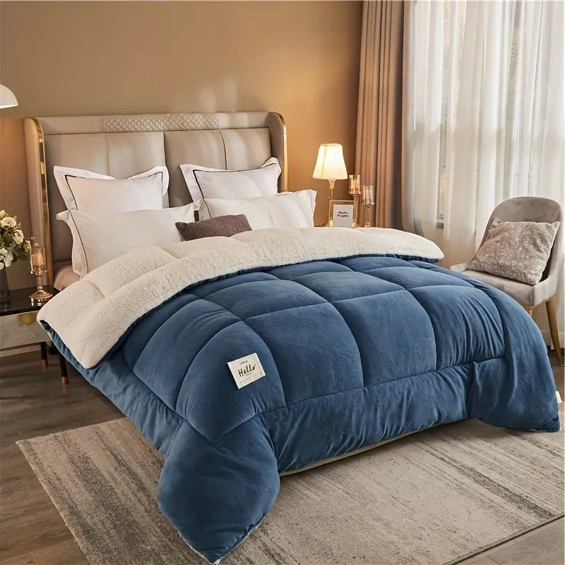 Nordura - 3-Layer Quilted Winter Duvet with Checked Design