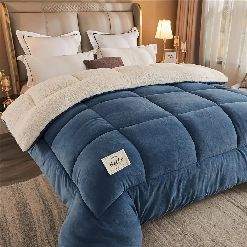 Nordura - 3-Layer Quilted Winter Duvet with Checked Design
