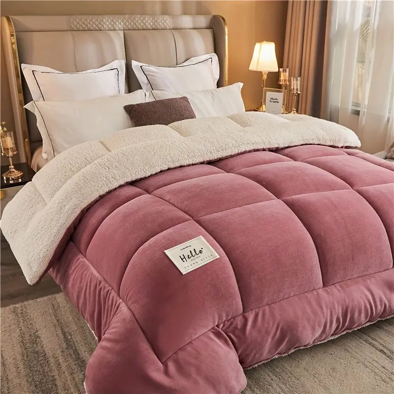 Nordura - 3-Layer Quilted Winter Duvet with Checked Design