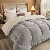 Nordura - 3-Layer Quilted Winter Duvet with Checked Design