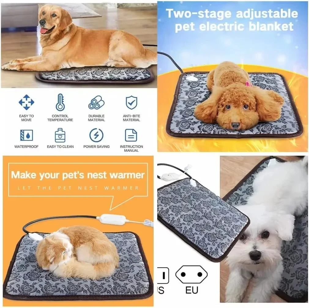PawTherm - Waterproof Pet Heating Pad with Adjustable Temperature