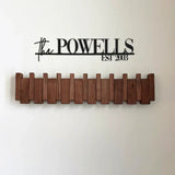 Piano Shaped Wooden Coat Hanger - Stylish Wall Mounted Rack with 4-8 Hooks