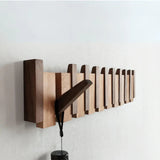 Piano Shaped Wooden Coat Hanger - Stylish Wall Mounted Rack with 4-8 Hooks
