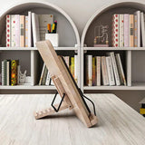 Pine Wood Adjustable Book Stand for Hands-Free Reading