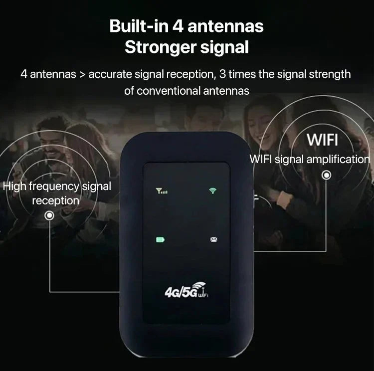 Portable 5G WiFi Router - High-Speed Internet Hotspot