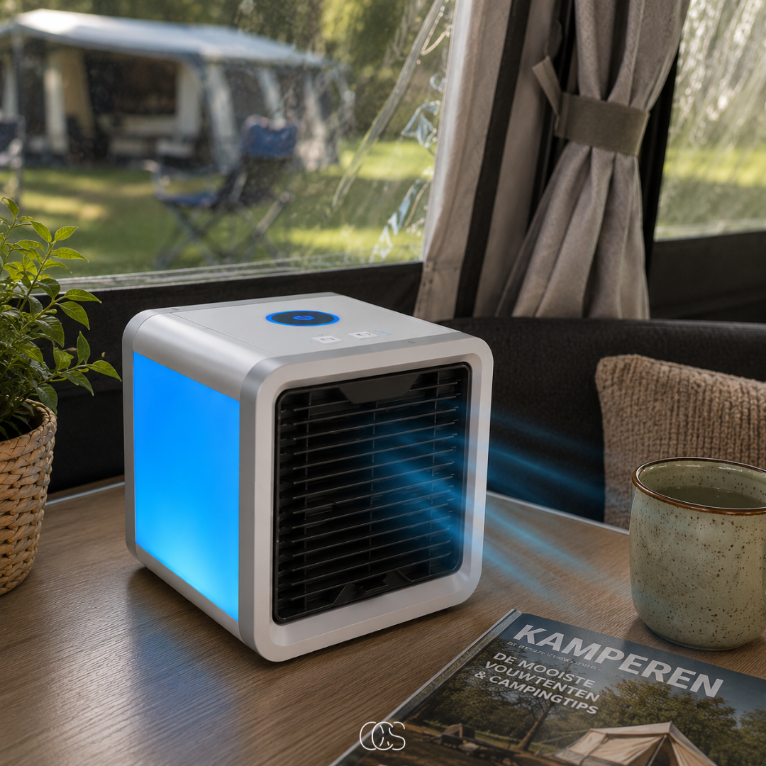 Portable Air Cooler - 3-in-1 Evaporative Cooling Fan with LED Light