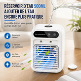 Portable Air Cooler - 3-in-1 Misting Fan with Rechargeable Battery