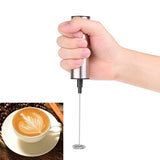 Portable Electric Milk Frother - Cordless Handheld Foam Mixer