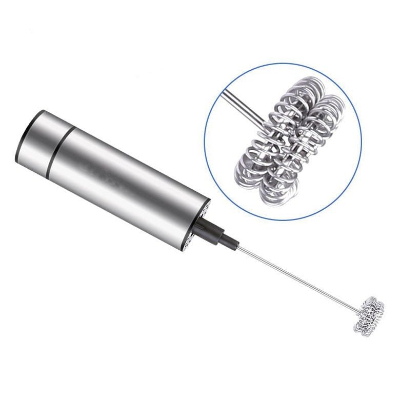 Portable Electric Milk Frother - Cordless Handheld Foam Mixer