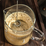 Portable Electric Milk Frother - Cordless Handheld Foam Mixer