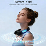 Portable Neck Fan - 5-Speed Rechargeable Neck Cooling Fan
