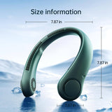 Portable Neck Fan - 5-Speed Rechargeable Neck Cooling Fan
