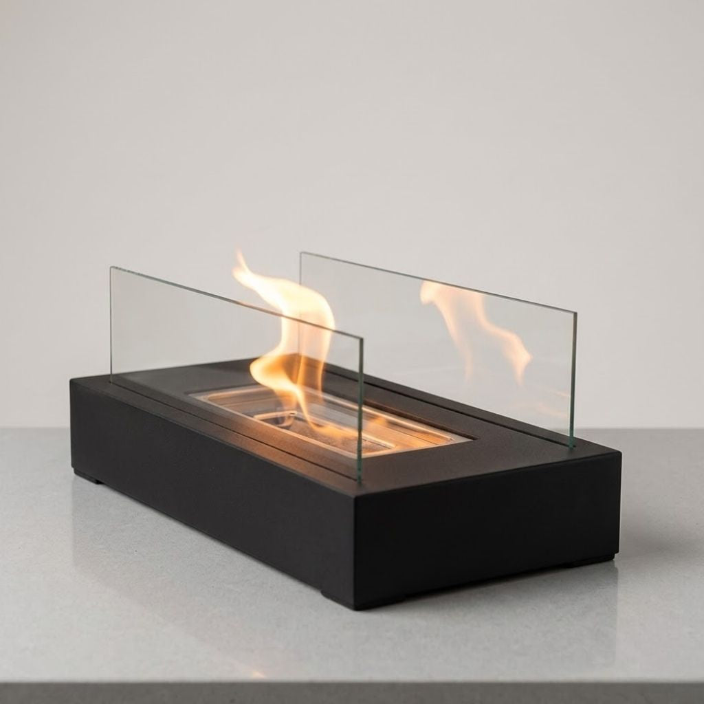 Portable Smokeless Fire Pit Tabletop - Elegant Outdoor & Indoor Use