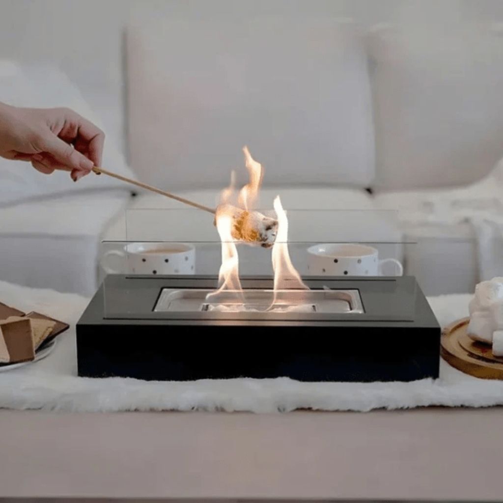 Portable Smokeless Fire Pit Tabletop - Elegant Outdoor & Indoor Use