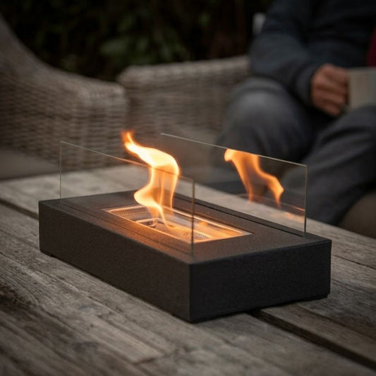 Portable Smokeless Fire Pit Tabletop - Elegant Outdoor & Indoor Use