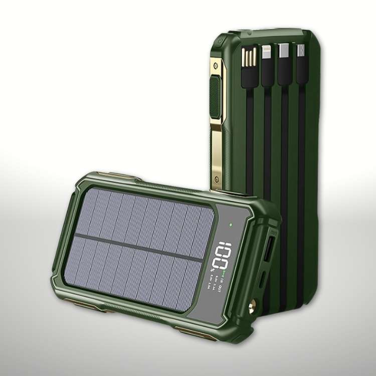 PowerFlex - 20,000mAh Portable Solar Phone Charger with Fast USB Charging