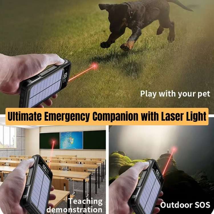 PowerFlex - 20,000mAh Portable Solar Phone Charger with Fast USB Charging