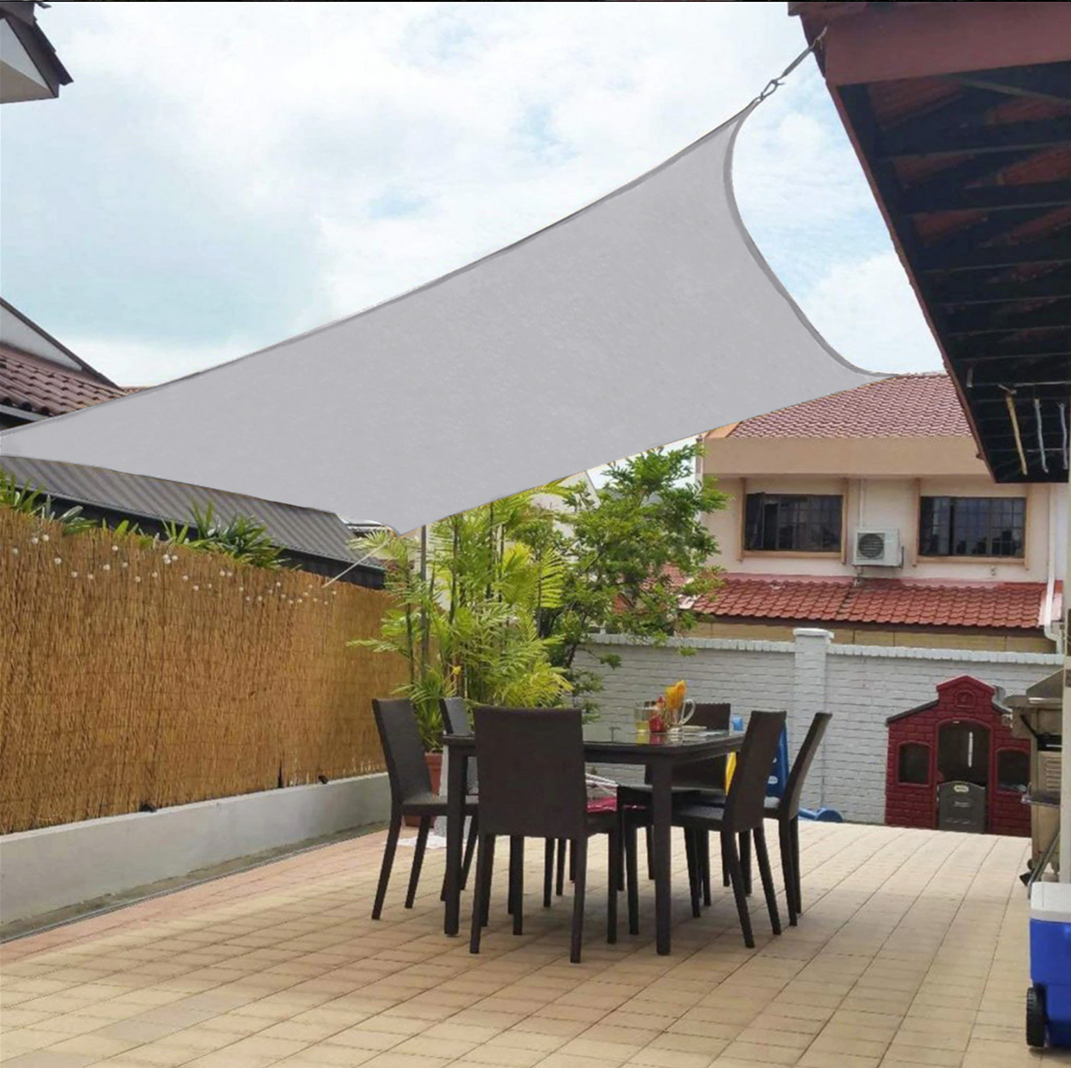 Premium Outdoor Sun Shade Sail Canopy - UV Protection, Water-Resistant, Easy Installation